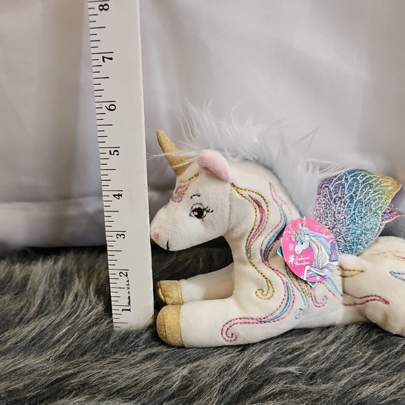 EINHORN PARADIES SKY Unicorn Plush Die Spiegelburg blue cotton candy hair rare - Picture 8 of 8